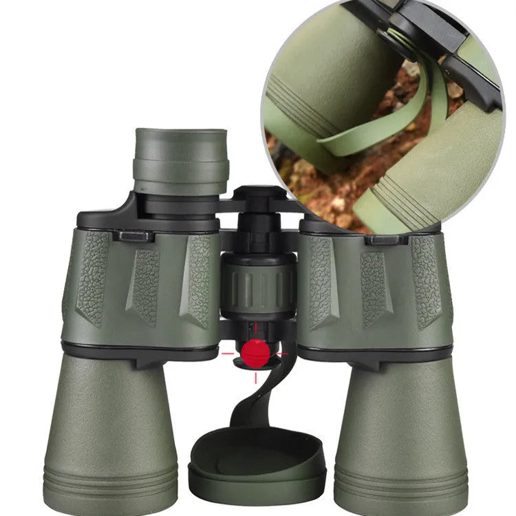 20x50 binoculars with BAK4 prism and FMC coating, rubber armour, black finish