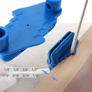 Multifunctional Marker ABS Plastic Centre Scriber 100x58x50mm for Woodworking Board Grooving Pin Joints Assembly with Strong Magnet Black Blue