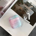 White marble hard PC protective case for Apple AirPods 1 and 2 charging case
