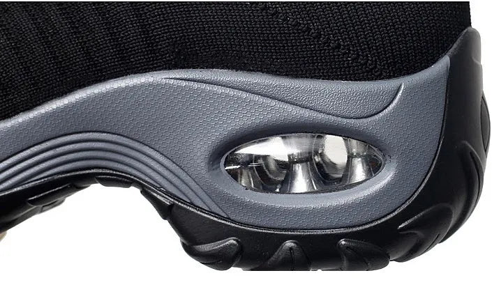 Dancing soft bottom flying woven rocking shoes in black camouflage colour with mesh upper and front strap