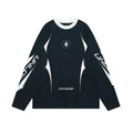 Men's grey cotton drop shoulder sweatshirt with letter pattern and loose fit