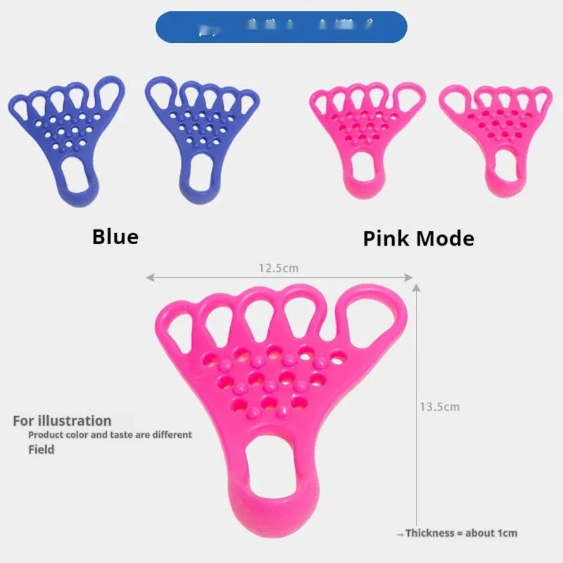 Fitness yoga rib puller stretching device in Rose Red, with thumb valgus orthosis and foot massage capability