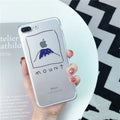 Japanese TPU phone case for iPhone 6 to 11 Pro Max with simple design and picture colour finish