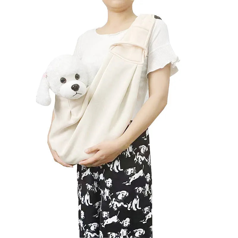 Soft adjustable shoulder strap dog carrier bag in multiple colour options for pets under 7.5kg