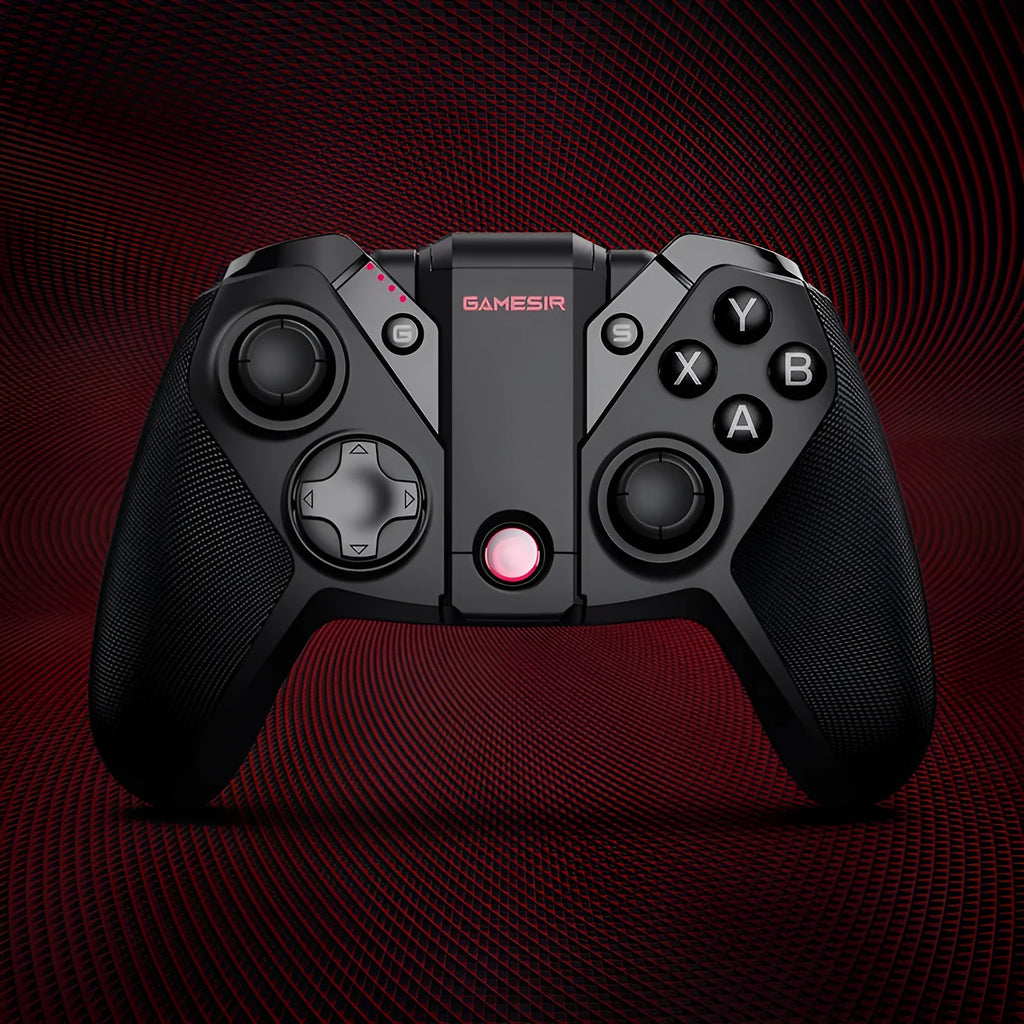 Black Gaishi wired USB Type-C game controller with programmable rear buttons on ergonomic ABS shell.