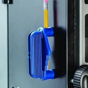 Multifunctional Marker ABS Plastic Centre Scriber 100x58x50mm for Woodworking Board Grooving Pin Joints Assembly with Strong Magnet Black Blue