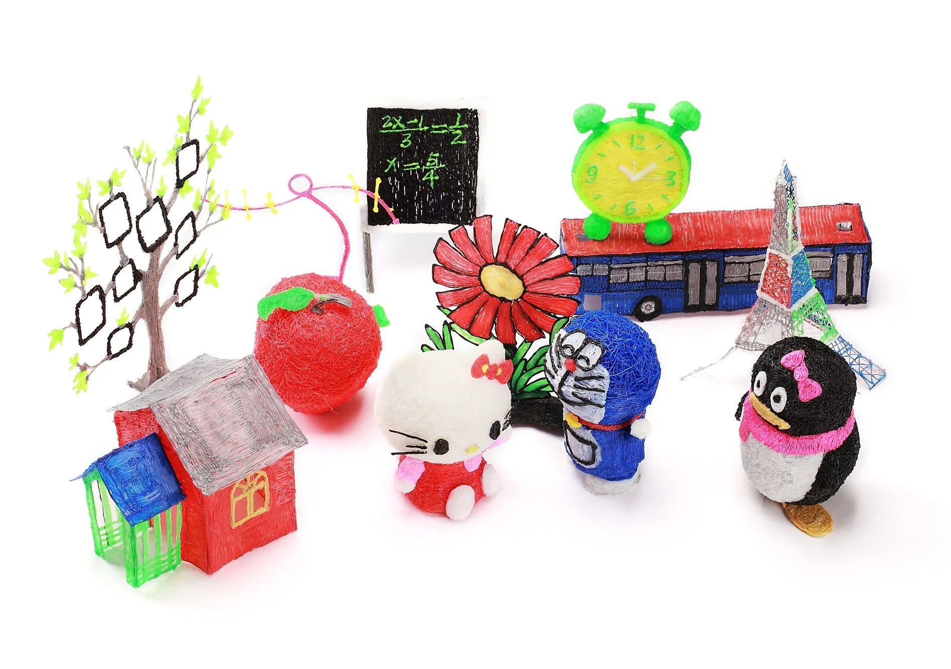 3D printing pen for children with LCD screen and ceramic nozzle, available in blue, orange, purple, white