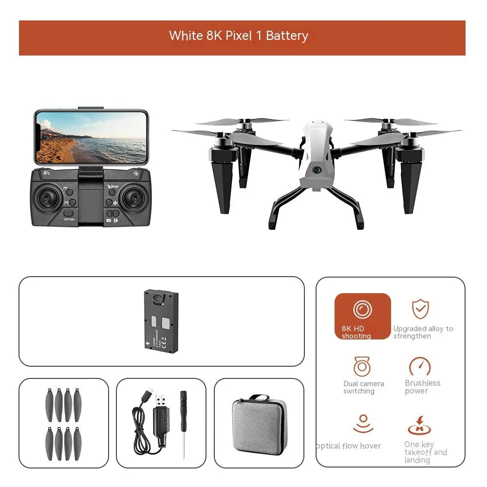 KS66 aluminium alloy UAV drone with optical flow positioning and camera mounted on brushless motor frame