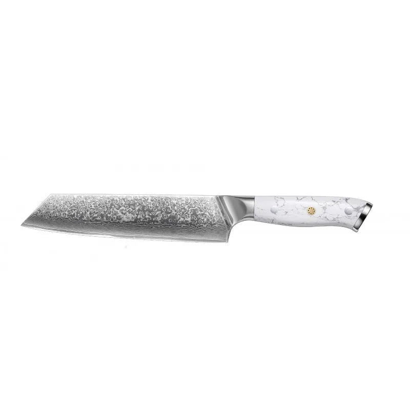 Damascus pattern VG10 steel combined chef's knife with 21cm blade and 11cm handle