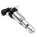 Metal BMW camshaft VVT solenoid valve for 1, 3, and 5 Series engines.