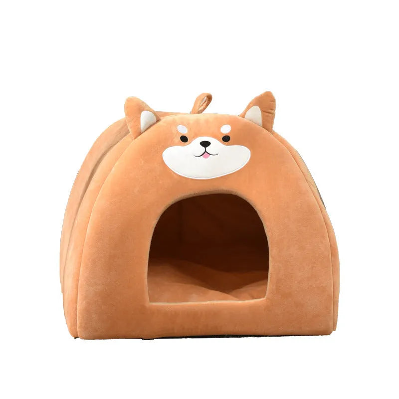 Warm cloth cat bed for autumn and winter available in S, M, L sizes