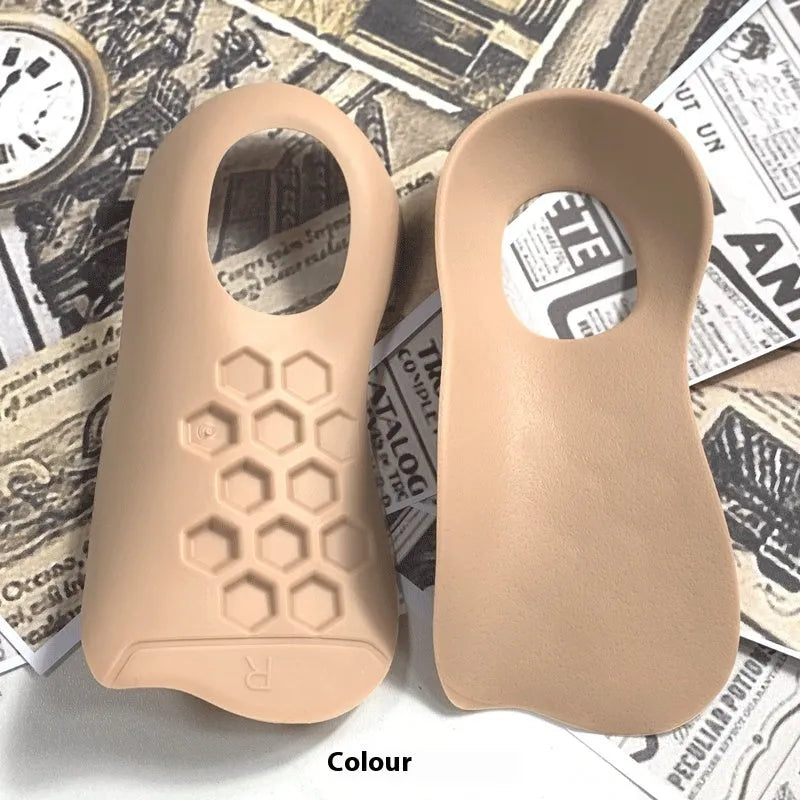 TPR arch support insoles for men in white, black, and skin colour options for shoe sizes 35-45