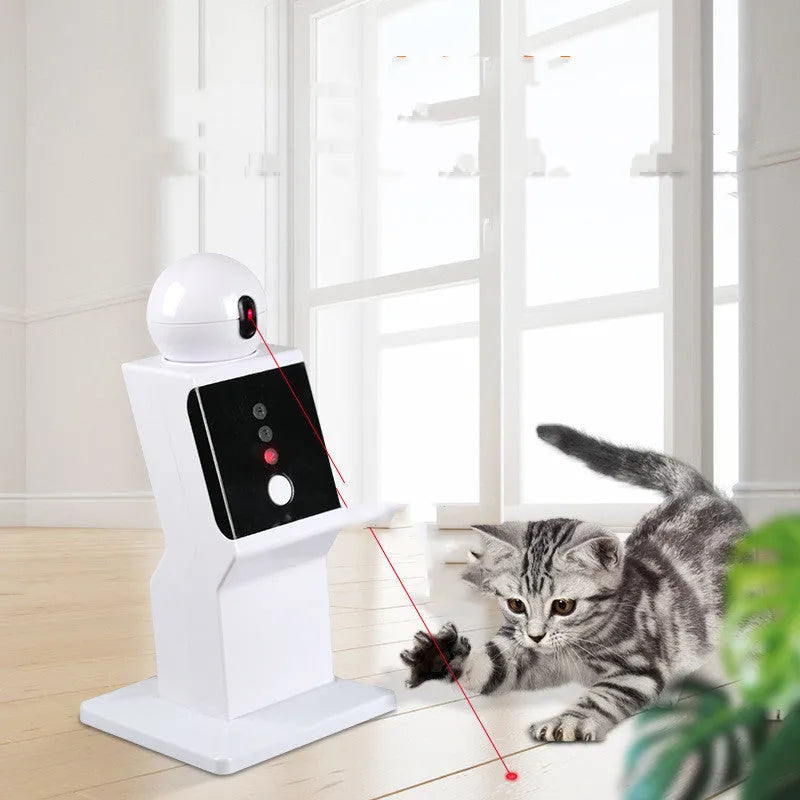 Pet robot amusing cat toy with smart interactive features, made from ABS plastic