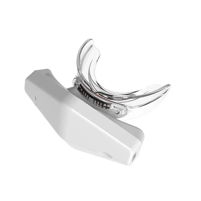 White plastic red light lip care instrument with rechargeable battery for home use