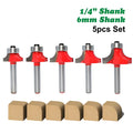 Carbide flat milling cutter with 6mm straight handle for wood trimming machine slotting