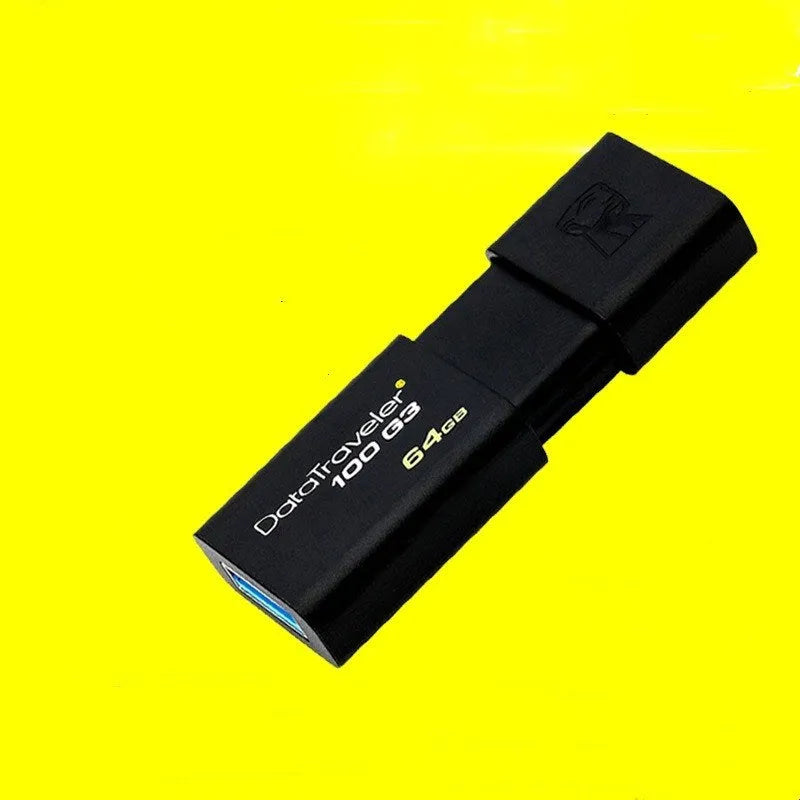 Black ABS plastic dual-use USB flash drive with sliding cover for phone and computer file transfer