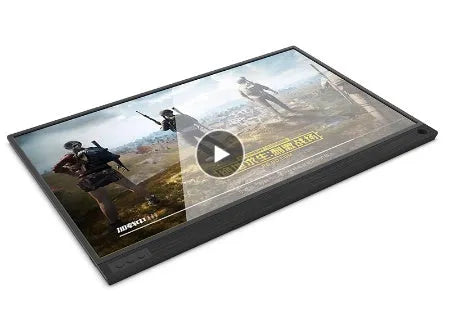 Ultrathin 15.6 inch IPS monitor with narrow border and 1080p resolution in black