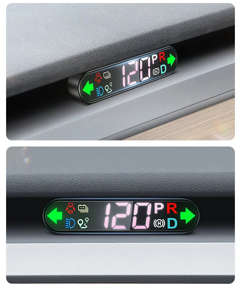 Tesla Model 3 Y LCD intelligent air code meter sub-screen mounted at air conditioning outlet with nondestructive installation