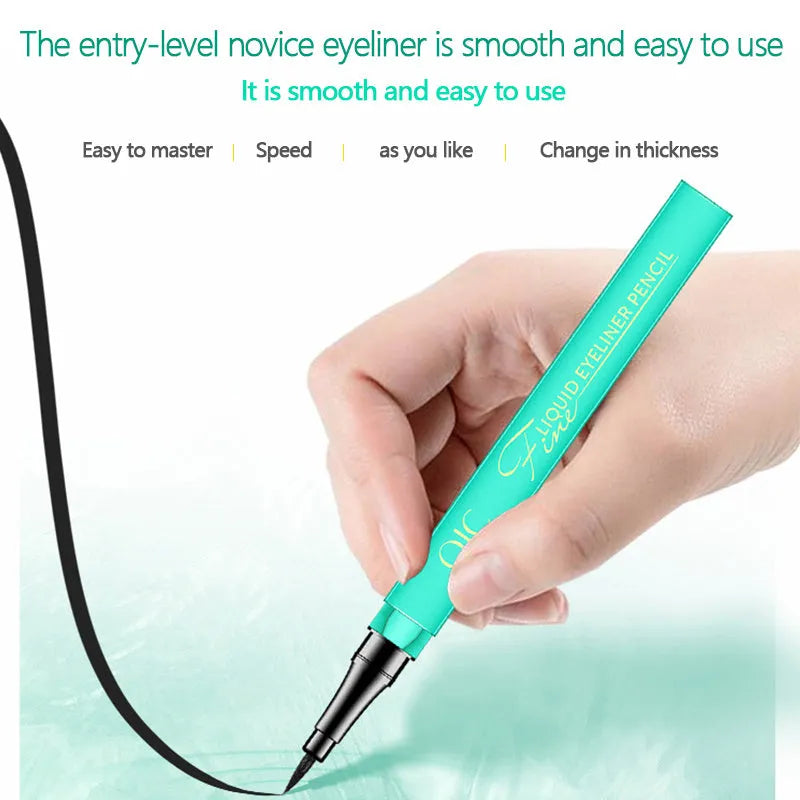 Jade green eye liner pencil with smooth long-lasting warm water removable formula, 1g net content