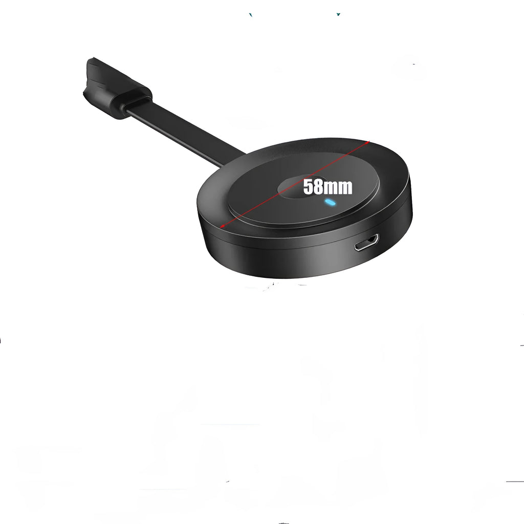 Pushbao dual-band Wi-Fi dongle with HDMI connector, 1080p output, 12x90x30mm size