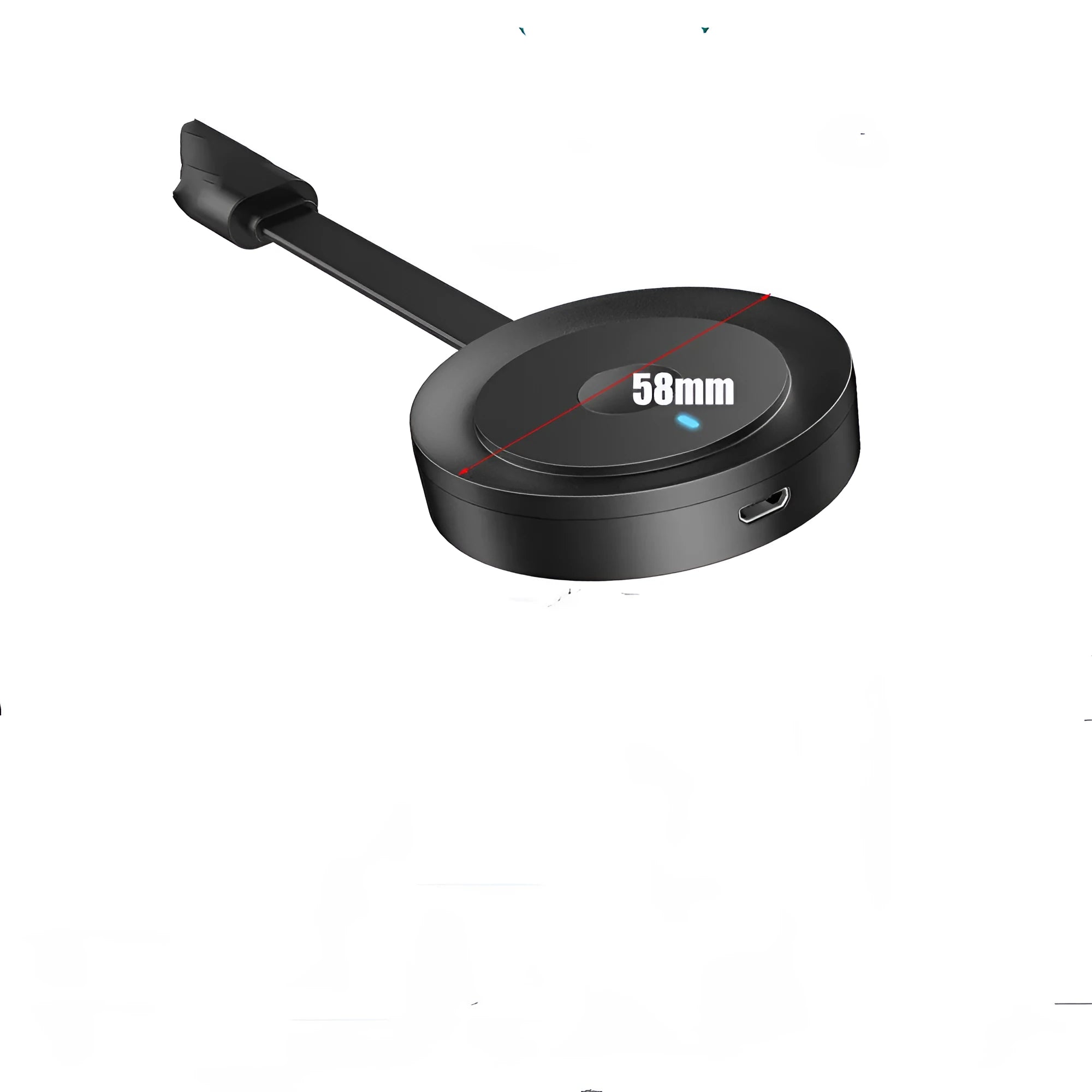 Pushbao dual-band Wi-Fi dongle with HDMI connector, 1080p output, 12x90x30mm size