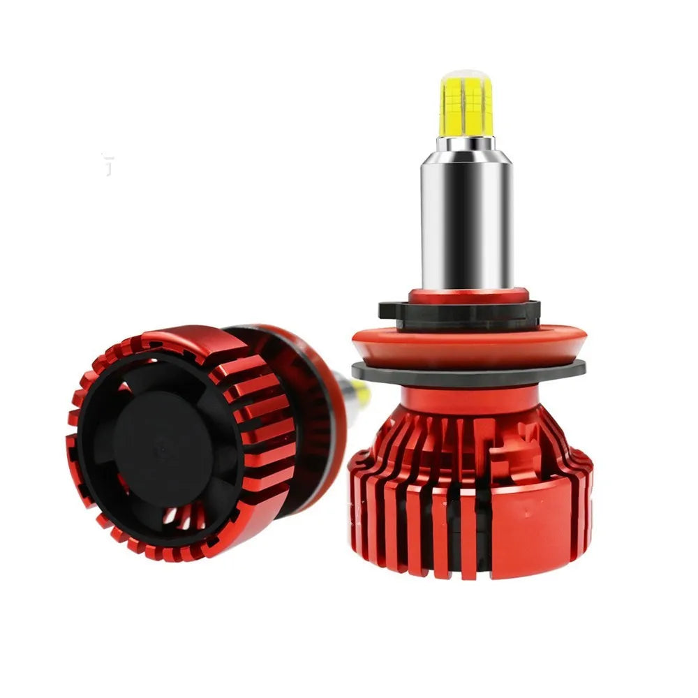 Spotlight 360 degree LED car headlight bulb with aluminium and copper construction, 36W, universal fit