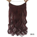 Invisible halo curly hair extension 60cm length 27cm width frosted colour high temperature fibre