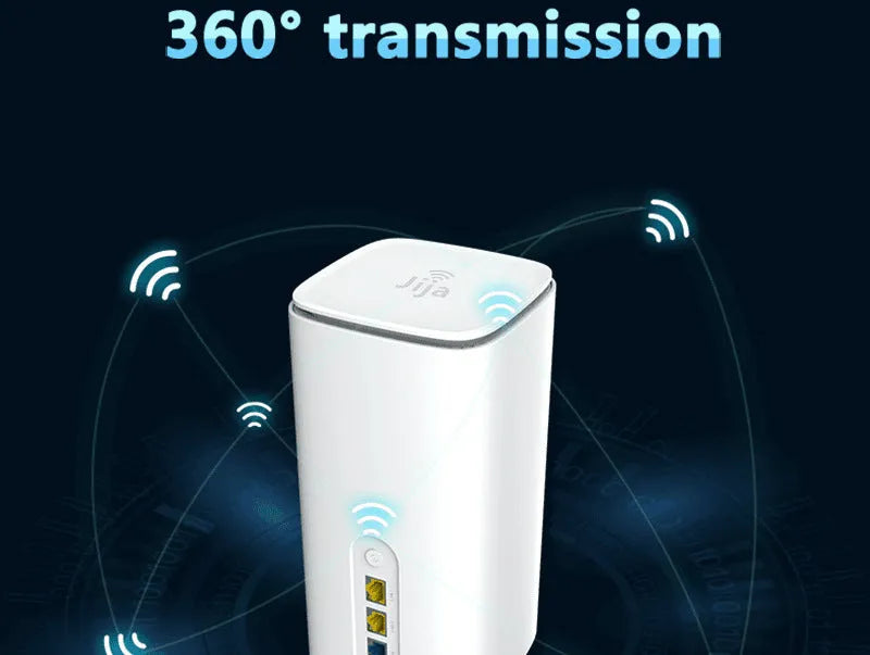 Compact white 4G CPE wireless router with Qualcomm or Zhanrui chip for wired to wireless conversion.