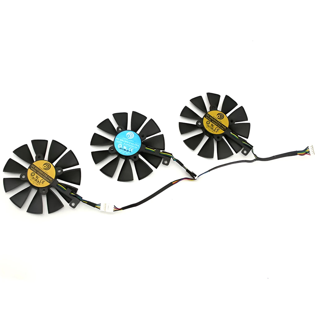 Power Logic PLD09210S12M PLD09210S12HH 87mm graphics cooling fan with 4-Pin header on white background