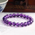 128-sided cut crystal bracelet showing amethyst, ametrine and citrine variations with different bead sizes