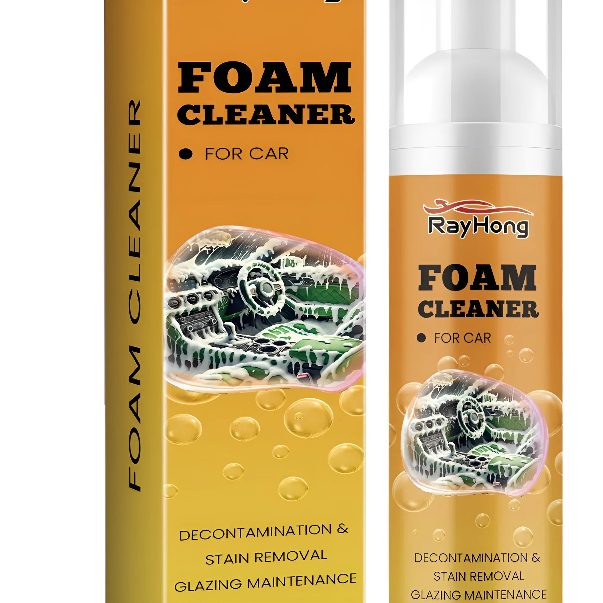 100ml multi purpose foam cleaner for automobiles in compact bottle