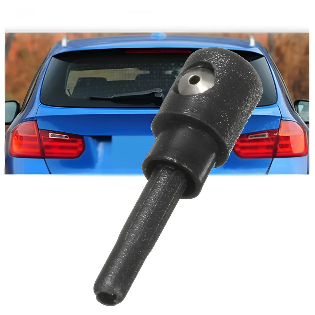 Black rear windscreen washer nozzle for Volkswagen Golf Audi Skoda cars