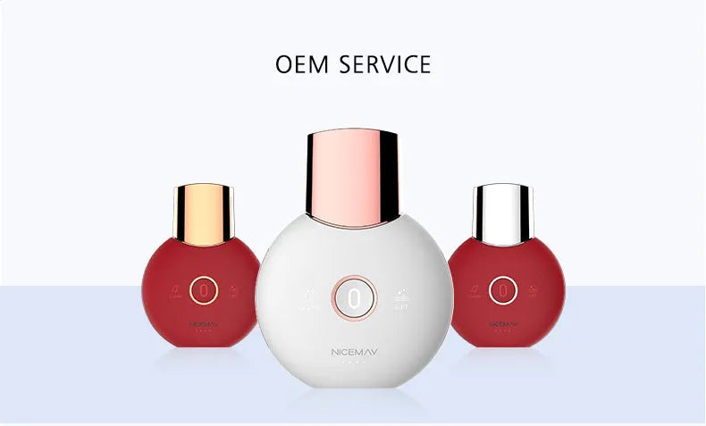 White ABS plastic palm sonic cleansing apparatus for blackhead and dead skin removal, model BJ-1809