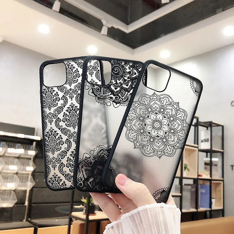 Acrylic soft matte back cover for iPhone, solid colour, machined finish