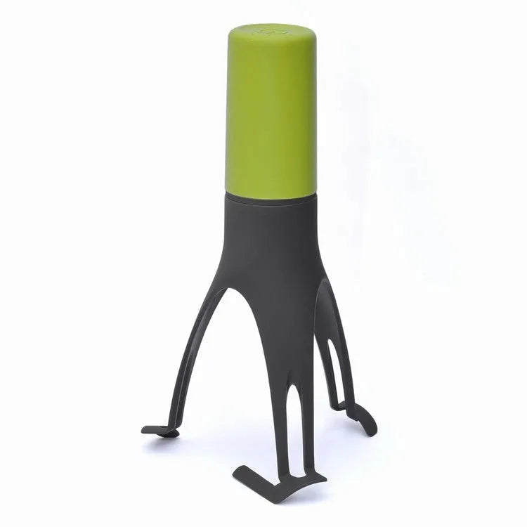 Green automatic cooking mixer device for stirring sauces and soups in pot
