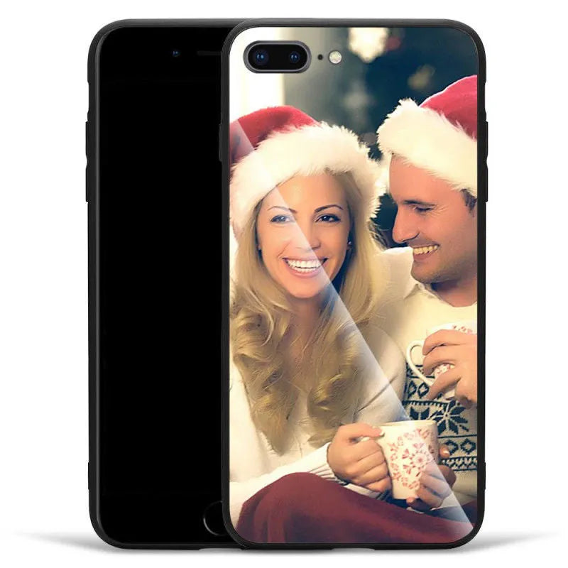 A slim, patterned iPhone case showing its raised edges around the camera and screen cutouts.