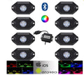 Undercarriage LED RGB atmosphere light with eight CREE lamp beads in aluminium housing showing blue illumination pattern