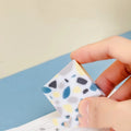 Rubber brick eraser for pencil mark removal on paper
