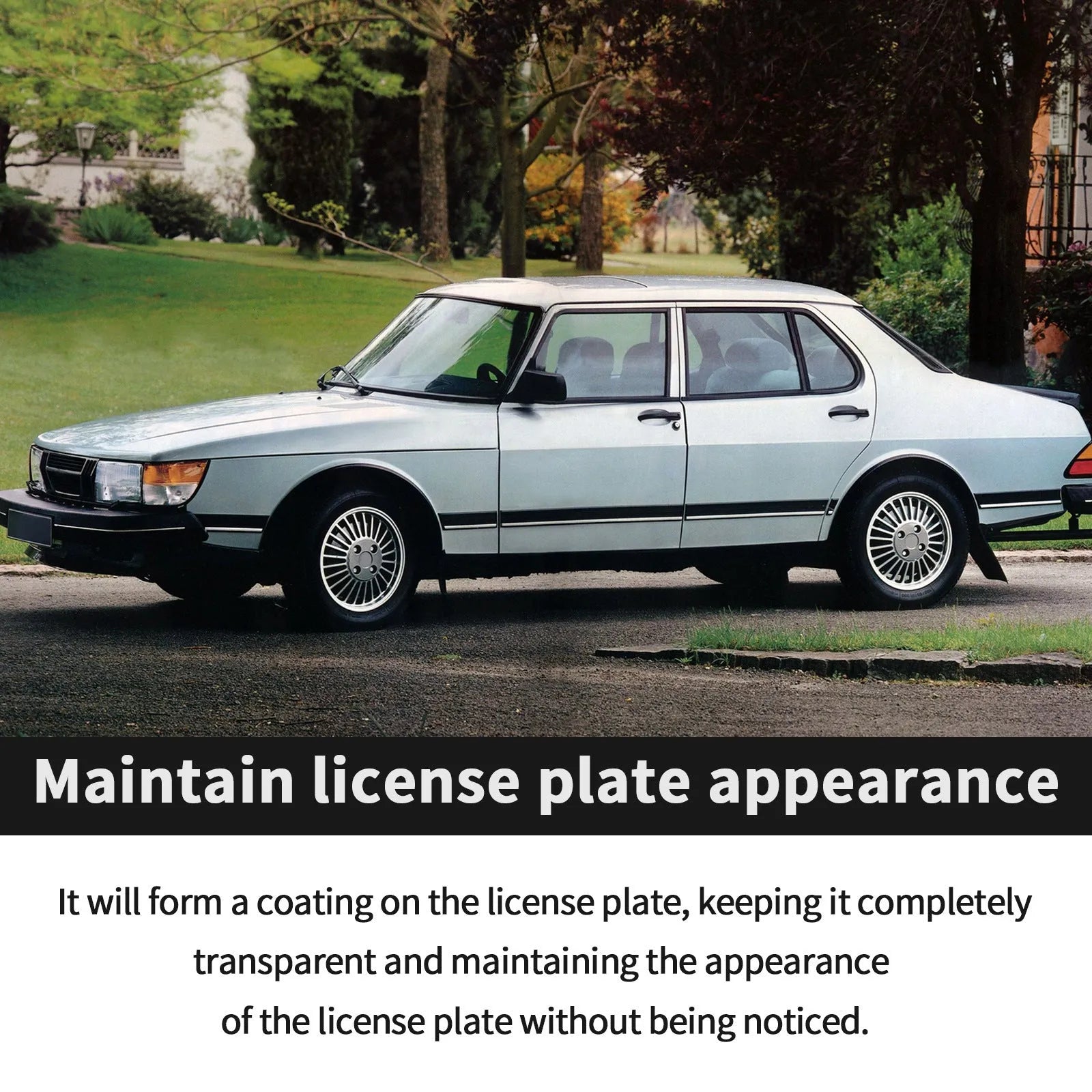 Invisible license plate spray 100ml transparent coating in compact bottle with spray nozzle