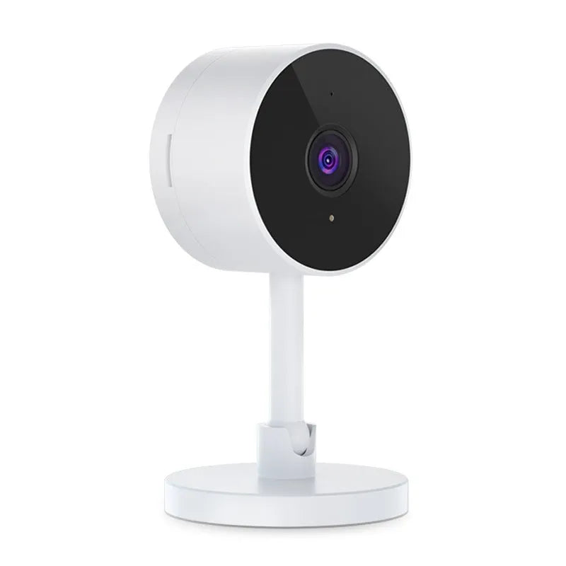 White FLASH FISH WiFi home monitor gun camera with 1080p HD video and microSD card slot