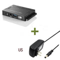 USB 3.0 to IDE and SATA hard disk adapter with power supply and cables for desktop drive connectivity