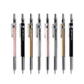 Japanese cherry blossom metal mechanical pencil in gold, silver, black, or pink with 0.5mm or 0.3mm lead
