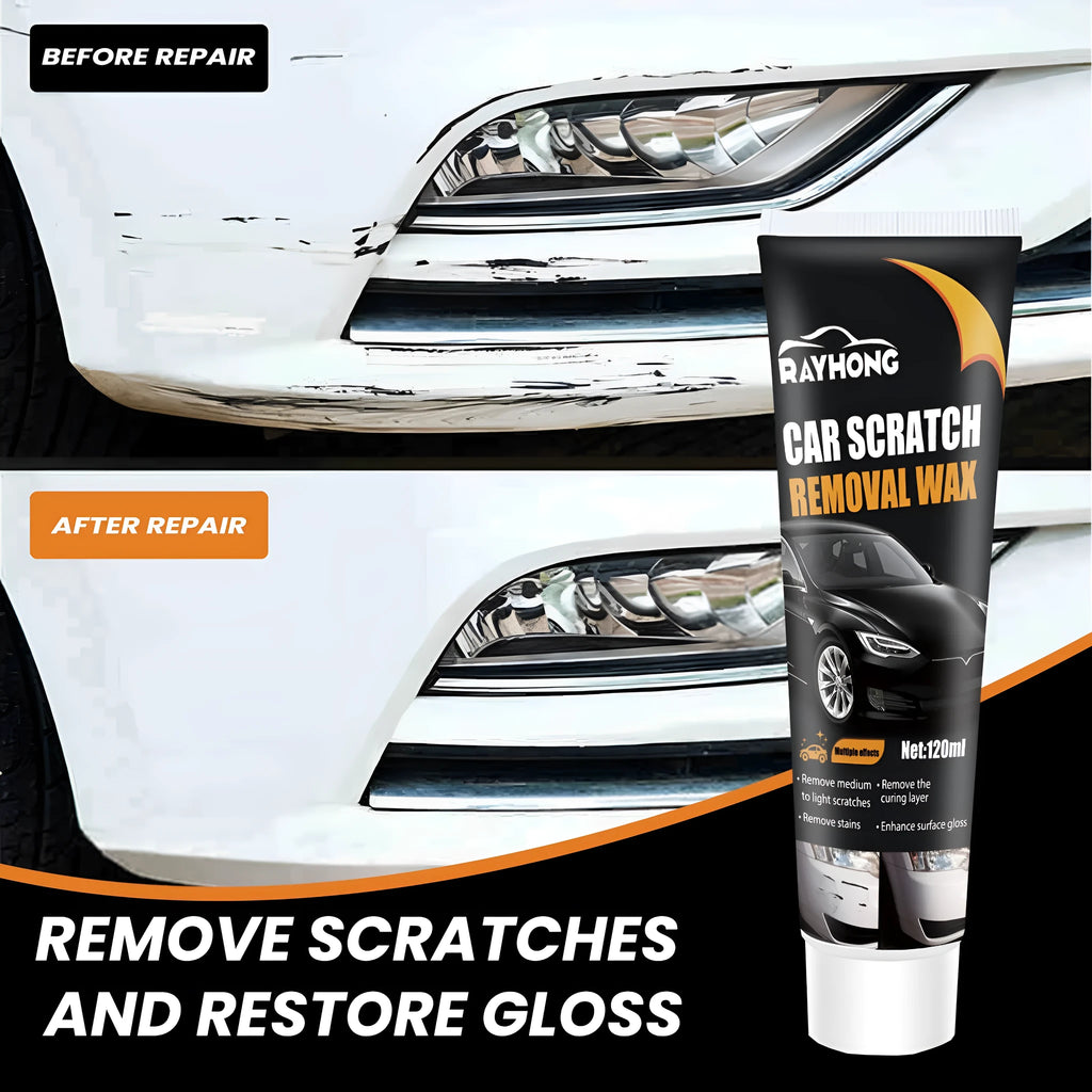 120ml car scratch wax kit with sponge and towel for paint surface repair