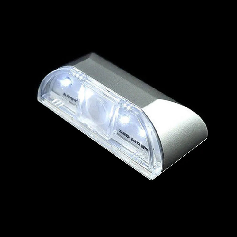 White smart door lock lamp with infrared sensor, 30mm thick, mounted on door frame near keyhole