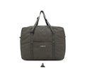 Large polyester travel bag 45x34x20cm with zip pockets, folding design, black or dark grey