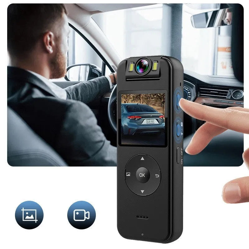 WiFi outdoor sports cycling recording camera black ABS body with handlebar mount and data cable
