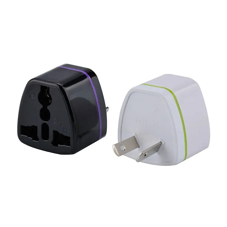 Pure copper global travel adapter plug in white, converting British and European standards, 10A 2500W