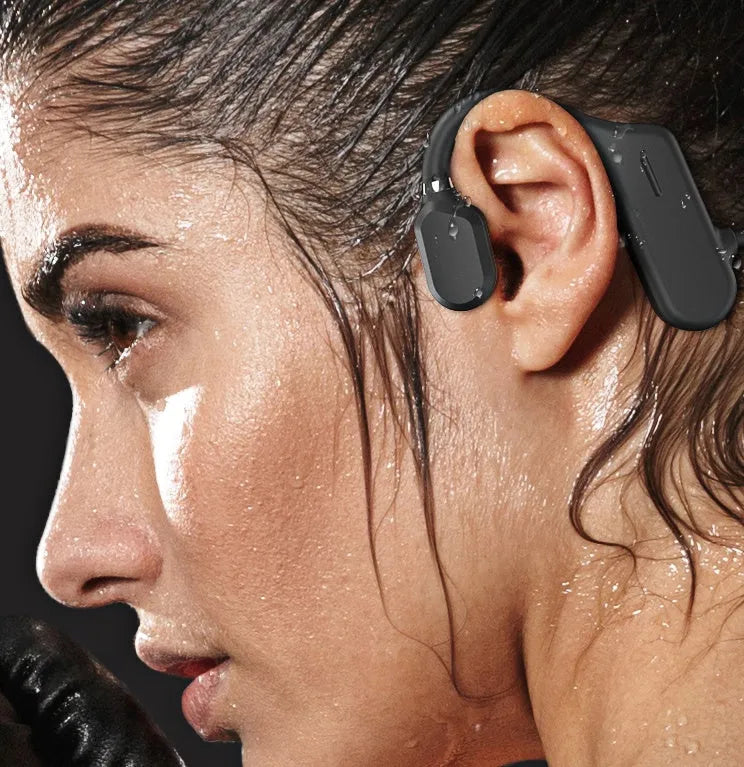 Air conduction Bluetooth sports headphones, non-ear, 18g, IPX4, in black, light grey or red
