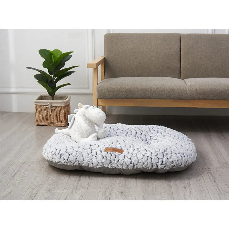 Black and white cloth pet mat dog mat for indoor use