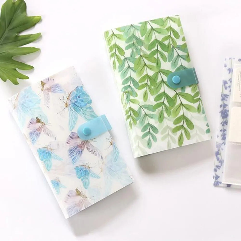 Business card holder book in PVC and PP, 190mm x 120mm, with smile logo and protective shell